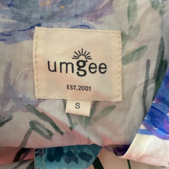 NWOT Umgee Floral Print Puff Sleeve Mini Dress - Picture 12 of 13